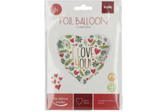 Folieballon Hartvormig I Love You - 45 cm 2