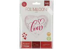 Folieballon Hartvormig Liefde - 45 cm 2