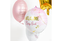 Palloncino foil Welcome Baby Girl Rosa - 45 cm 4