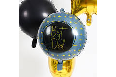 Foil Balloon Best Dad Blue - 45 cm 5