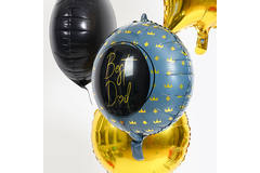 Folieballon Best Dad Blauw - 45 cm 4
