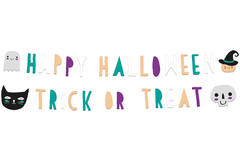 Ghirlande di lettere Happy Halloween - 2 pezzi
