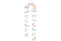 Hangdecoratie Unicorns & Rainbows - 30x85 cm