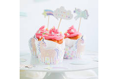 Set di decorazioni per cupcake Unicorns & Rainbows - 6 set 2