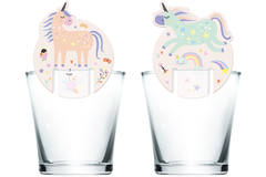 Markery szklane Unicorns & Rainbows - 6 sztuk 1