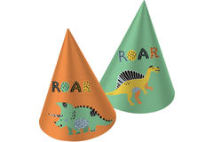 Cappelli Carta Dino Roars - 6 pezzi