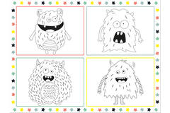 Coloring Placemats Monster Bash - 6 pieces
