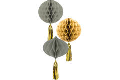 Honeycombs Golden Dawn - 3 pieces