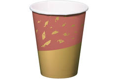 Disposable Cups Golden Dusk 250 ml - 8 pieces 1