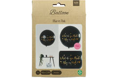 Ballon Gender Reveal Mädchen Metallic - 90cm 2