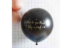 Ballon Gender Reveal Mädchen Metallic - 90cm 4