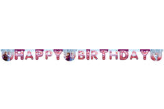 Ghirlanda con lettere Frozen 2 'Happy Birthday' - 2 metri