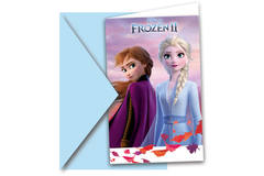Zaproszenia Frozen 2-6 sztuk