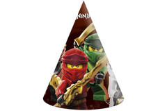 Papierhüte Kompostierbarer Lego Ninjago - 6 Stück 1