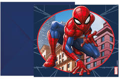 Uitnodigingen FSC Spider-Man - 6 stuks