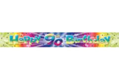90th Birthday Foil Banner - 3.60 m