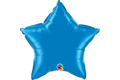 Blauwe Stervormige Folieballon Sapphire Blue - 51cm