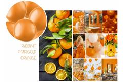 Ballonnen Radiant Marigold Orange Metallic 33cm - 100 stuks 2