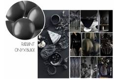 Balony Radiant Onyx Black Metaliczny 33cm - 10 sztuk 2