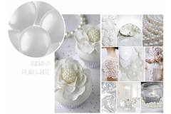 Balon XL Radiant Pearl White Metaliczny - 78 cm 2