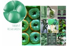 Balloons Radiant Regal Green Metallic 33cm - 100 pieces 2
