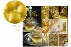 Knoopballonnen voor Ballonnenslinger Stardust Gold Metallic 33cm - 8 stuks 2