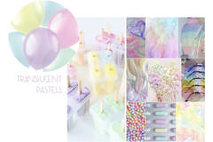 Balony Translucent Pastels 33cm - 10 sztuk 2